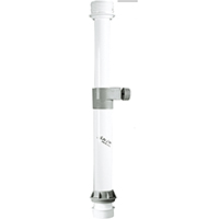 [44058] Table Pedestal Telesc. Alum. Ø60x 480-810mm, White image