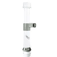 [44060] Table Pedestal Telesc. Alum. Ø60x 380-600mm, White image
