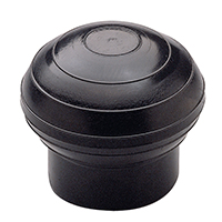 [44085] Paddle End Cap, Int. Ø35mm, Black image