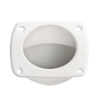 [44227] Finger Flush Pull, Ø44mm, 57x57mm, Plastic, White image