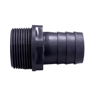 [44538] Hose Adaptor For Valve, Threaded BSPT 1/2'', Plastic image