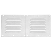 [44545] Vent. Shaft Grilles Cover, Double, 258x118x6,5mm, White image