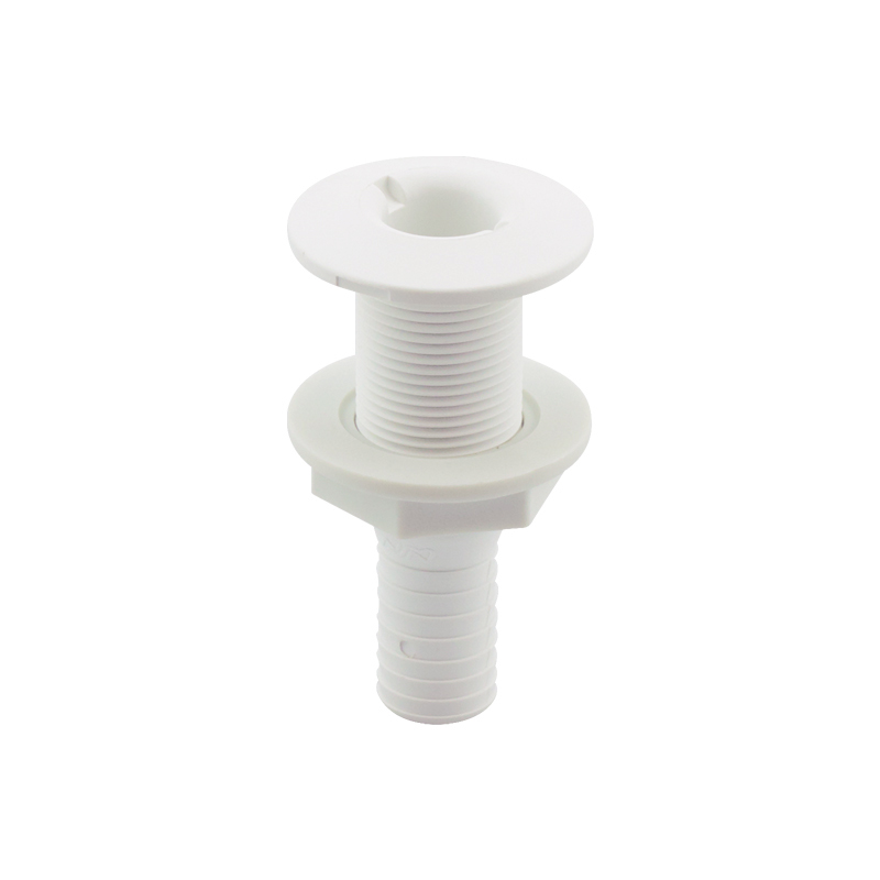 [44705] Thru-Hull Fitting 3/4'', w/Hose Barb Ø19mm, White image