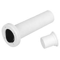 [44763] Thru-Hull Telesc. w/Non-ret. Valve, Ø51mm, White image