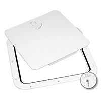 [45178] Inspection Hatch w/Rem.Cover&Lock, White, 380x380mm image