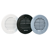 [47515] Ventilation Shaft Grilles Cover, Ø76mm, White image