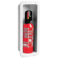 [50006] Storage Case f/Fire Extinguisher 1kg, w/o Door, White image