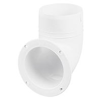 [51069] Ventilator Connector, Elbow, Ø102mm, White image