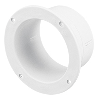 [51070] Ventilator Connector, Straight, Ø102mm, White image