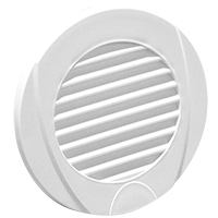 [60071] Ventilation Shaft Grilles Cover, Ø102mm, White image