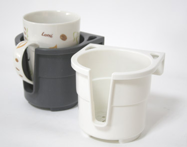 [94161] Drink Holder 'Store-All', 11x11x10cm, White image