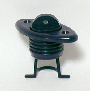 [95781] Drain Socket w/Captive Plug, Oval 60x30mm, White image