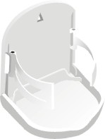 [96866] Folding Drink Holder 'Store-All' , 10x10,5x11cm - White image