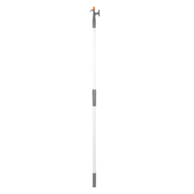 Telescopic Hooks 2-Ends, White Aluminium