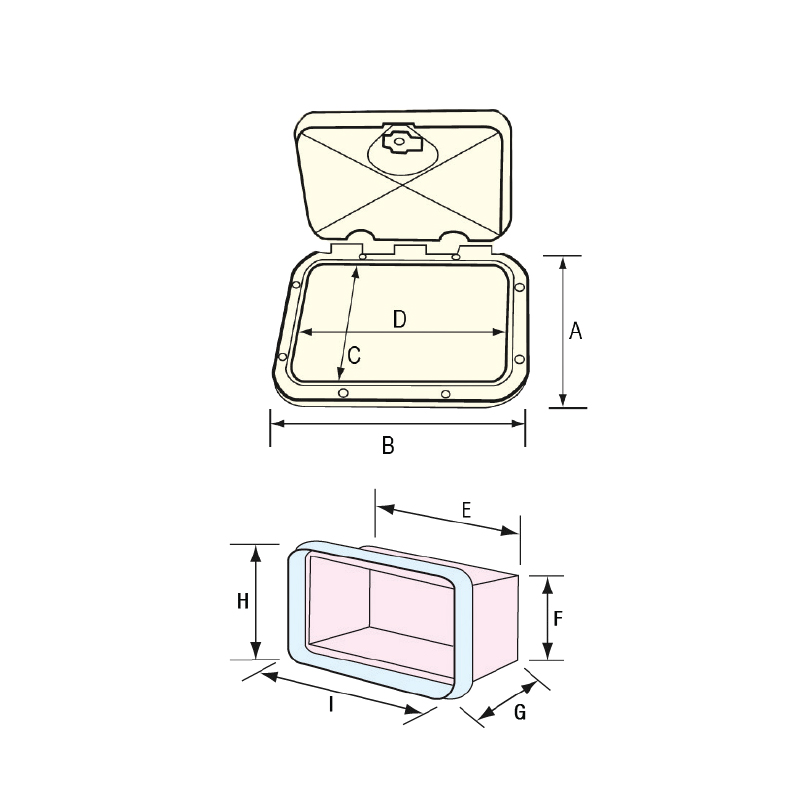 CLASSIC Storage Hatches with Drawers (275 x 375mm)