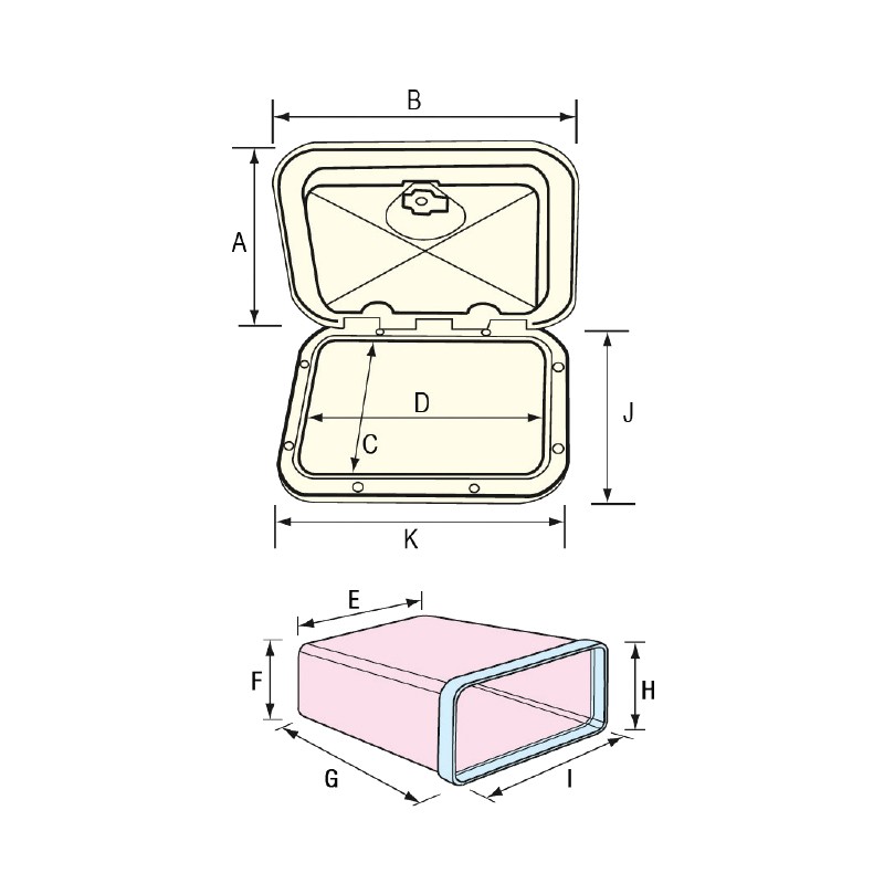 Storage Hatches for VHF/RadioCD