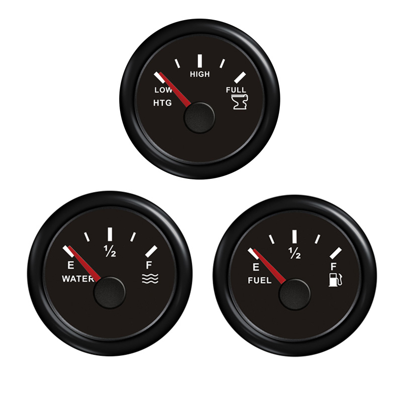 Level Gauge 12/24V, Black
