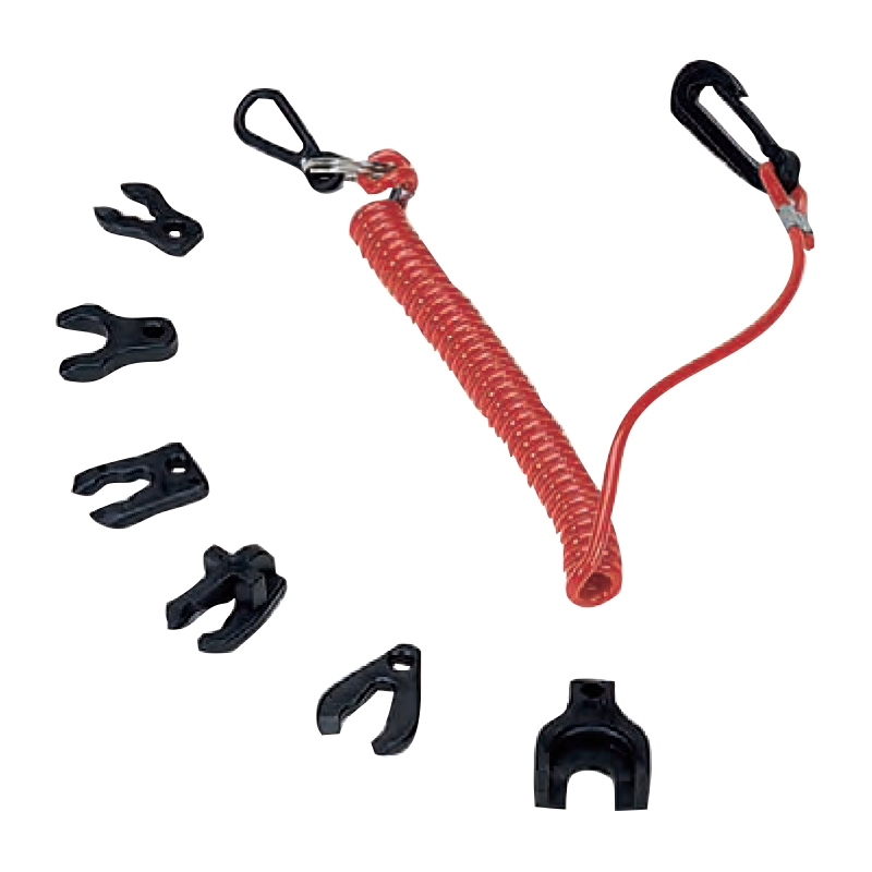Kill Switch Key with Coil Lanyard, Set
